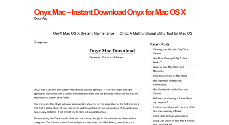 Mac Os X Maintenance Download